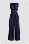 Zoey | Ärmellos Weites Bein Jumpsuit