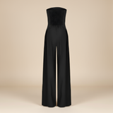 Ella | Trägerlos Weites Bein Jumpsuit