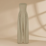 Ella | Trägerlos Weites Bein Jumpsuit