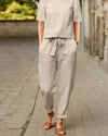 Libelle | Damen Moderne Hose und Oberteil Set | Zweiteilig
