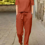 Libelle | Damen Moderne Hose und Oberteil Set | Zweiteilig