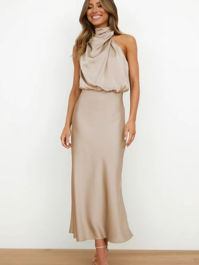 Rosemary | Halter Neck Evening Dress