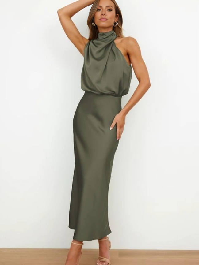 Rosemary | Halter Neck Evening Dress