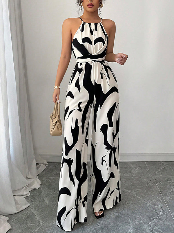Audrey | Neckholder Weites Bein Jumpsuit