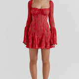 Faye | Damen Vintage Korsettkleid | Mini