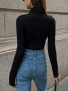 Valentina | Turtleneck Cut-Out Top