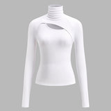 Valentina | Turtleneck Cut-Out Top