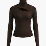 Valentina | Turtleneck Cut-Out Top