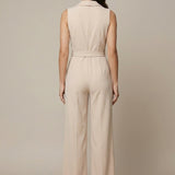 Lucy | Weites Bein Langarm Jumpsuit