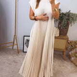 Sierra | Plissee Maxi Cocktailkleid