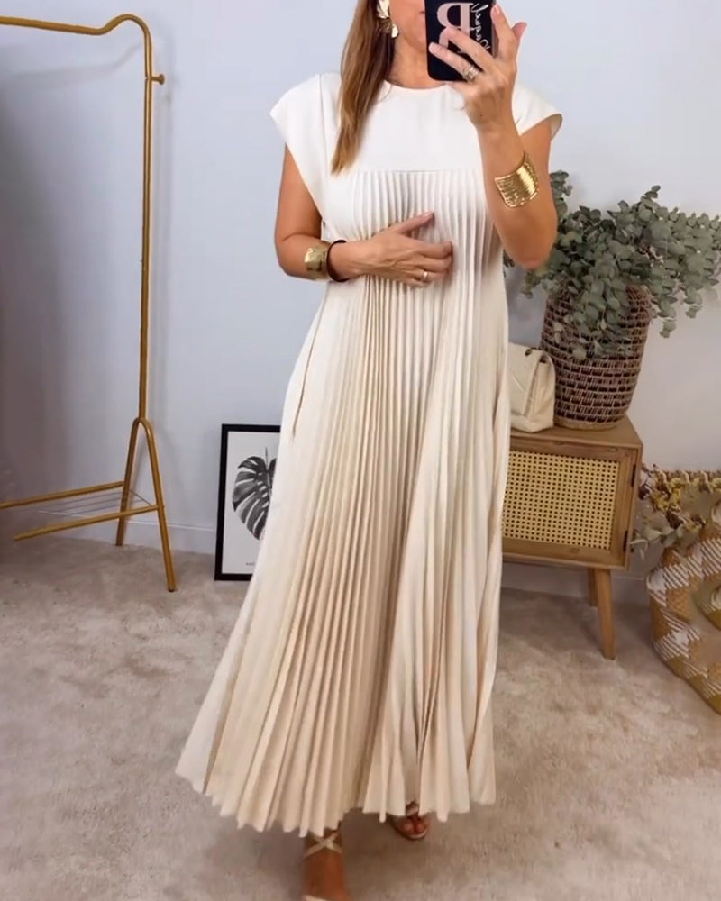 Sierra | Plissee Maxi Cocktailkleid