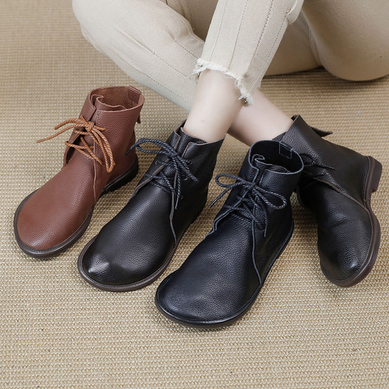 Stella | Lace-up Block Heel Lace-up Boots