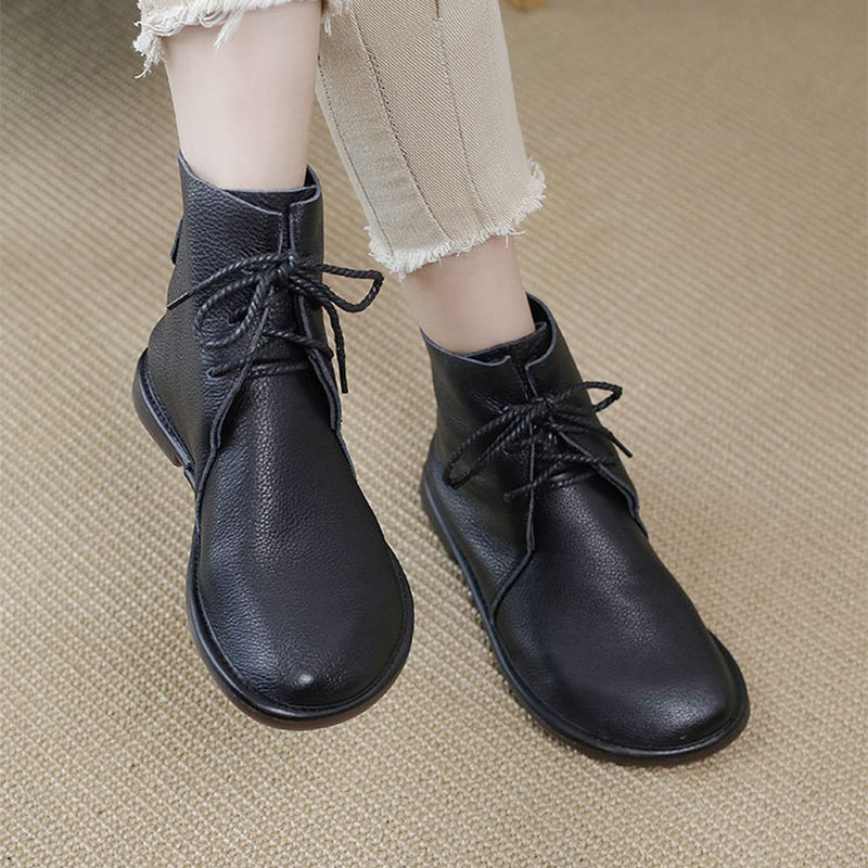 Stella | Lace-up Block Heel Lace-up Boots