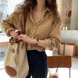 Women's Buttoned Collar Blouse