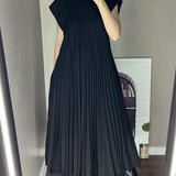 Sierra | Plissee Maxi Cocktailkleid