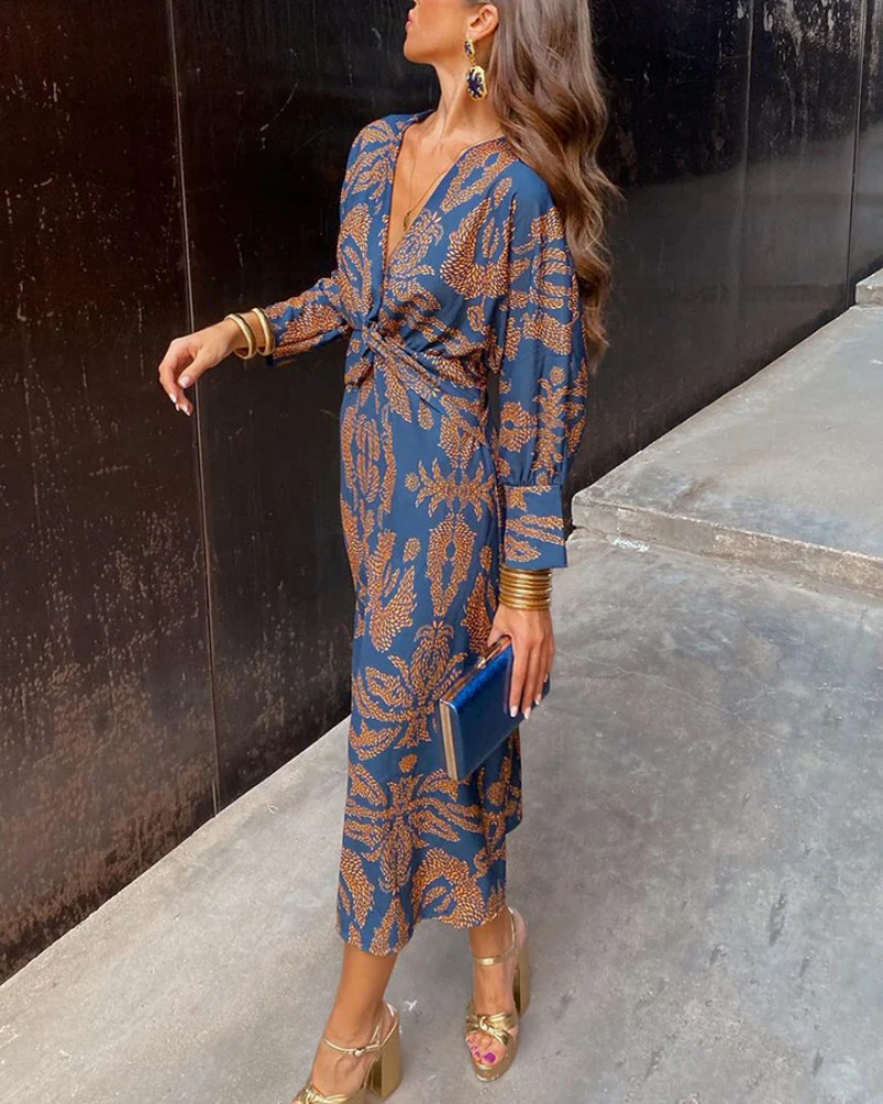 Chrissy | Long-Sleeve Maxi Dress