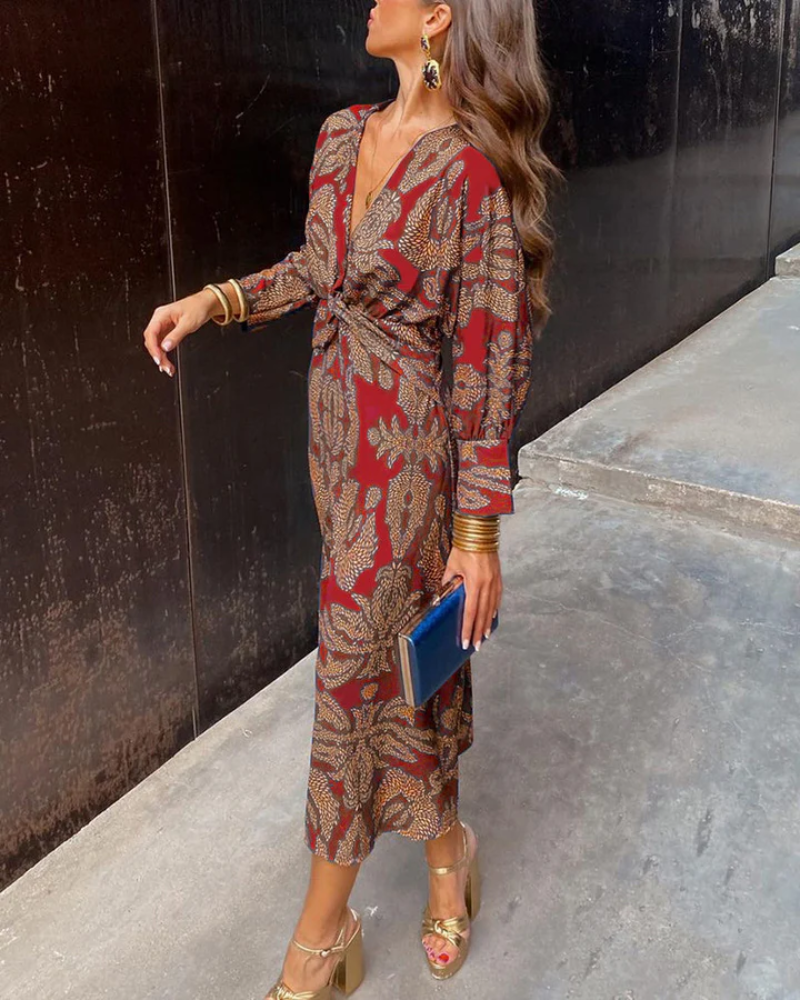 Chrissy | Long-Sleeve Maxi Dress