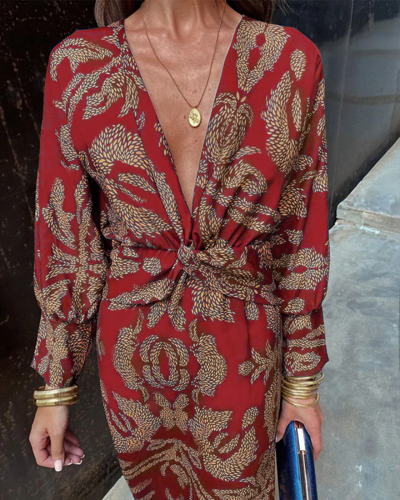 Chrissy | Long-Sleeve Maxi Dress