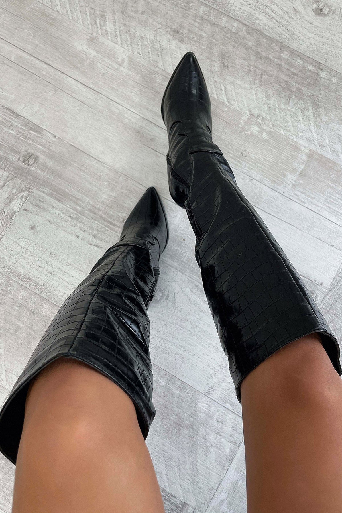 Kara | Bottes hautes rembourrées à bout rond