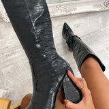 Kara | Bottes hautes rembourrées à bout rond