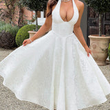Simone | V-neck Embellished Wedding Guest Dress