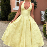 Simone | V-neck Embellished Wedding Guest Dress