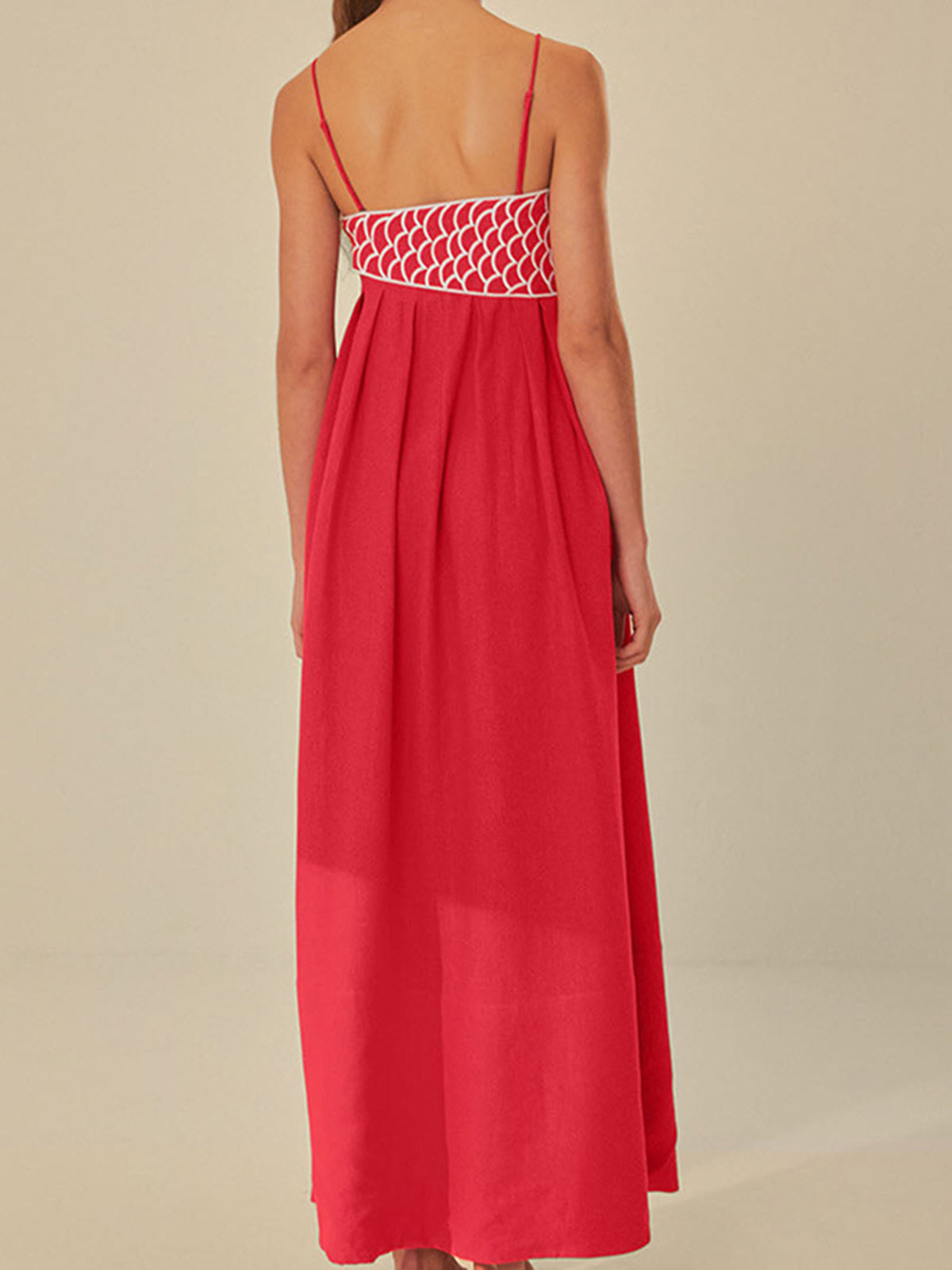 Dove | Spaghettiträger Etui Maxikleid