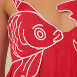 Dove | Spaghettiträger Etui Maxikleid