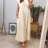 Sierra | Plissee Maxi Cocktailkleid