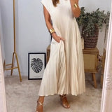 Sierra | Plissee Maxi Cocktailkleid