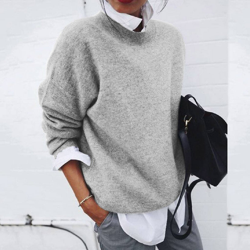 Damen Lässig Langarm Pullover | Warm