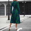 Ainsley | Tailliert Durchgeknöpft Midi Hemdblusenkleid