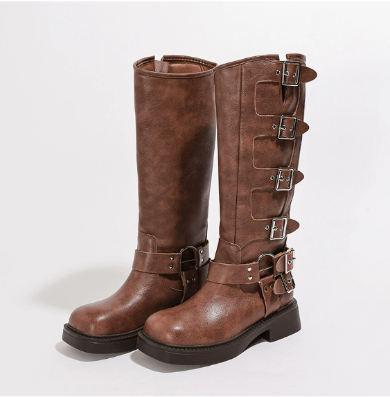 Francesca | Block Heel Padded Boots