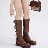 Francesca | Block Heel Padded Boots