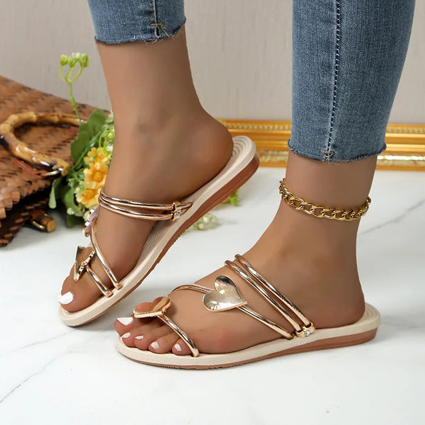 Serena | Leicht Strasssteine Sandalen