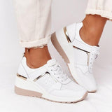 Damen Trendig Hohe Sneaker | Glanzend