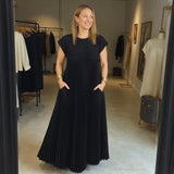 Sierra | Plissee Maxi Cocktailkleid