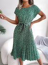 Caitlin | Pleated Floral Pattern Dress