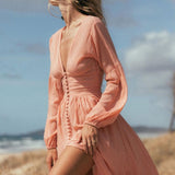 Allie | Damen Elegant Sommer Kleid | Maxi