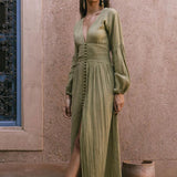 Allie | Damen Elegant Sommer Kleid | Maxi