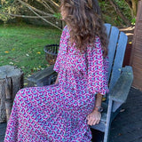 Berthilde | Damen Sommer Vintage Kleid | Maxi