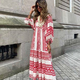 Berthilde | Damen Sommer Vintage Kleid | Maxi