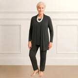 Mia | Lagenlook Cardigan Zweiteiliges Set