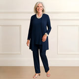 Mia | Lagenlook Cardigan Zweiteiliges Set