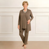 Mia | Lagenlook Cardigan Zweiteiliges Set