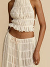 Damen Einstellbar Halter Maxi Sommerkleid