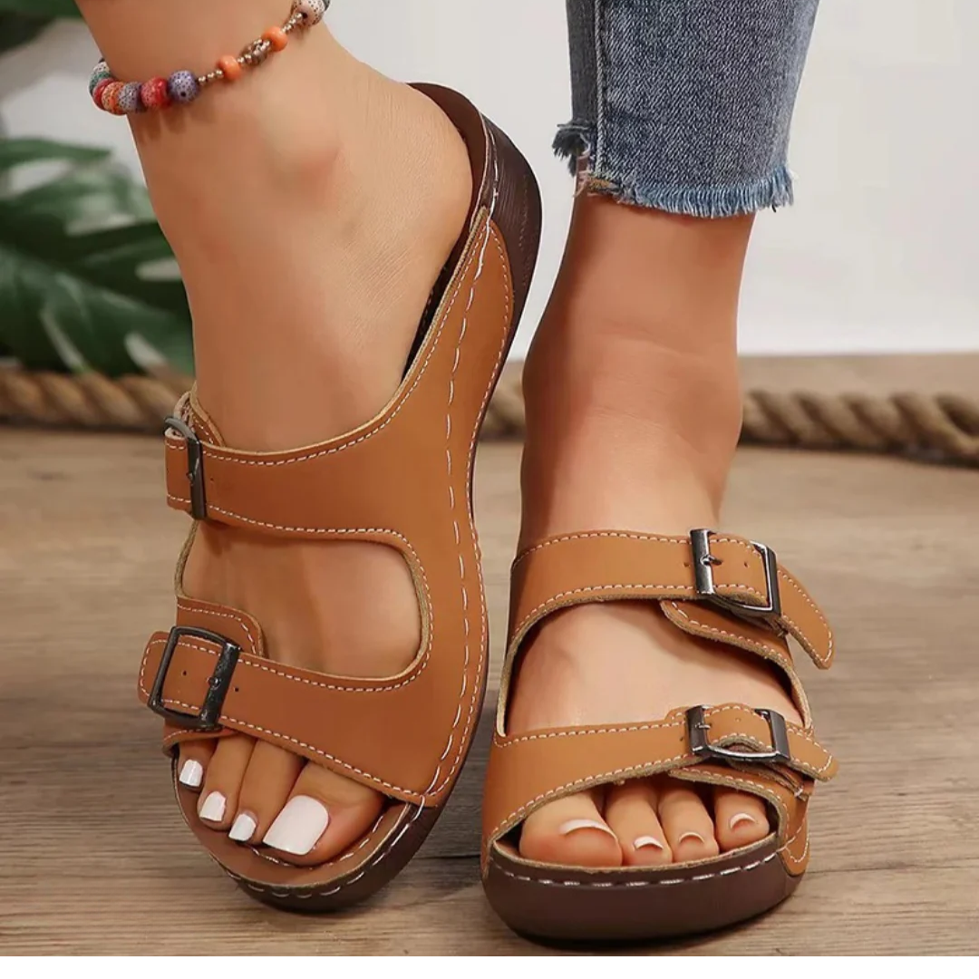 Paisley | Geformtes Fußbett Orthopädisch Sandalen