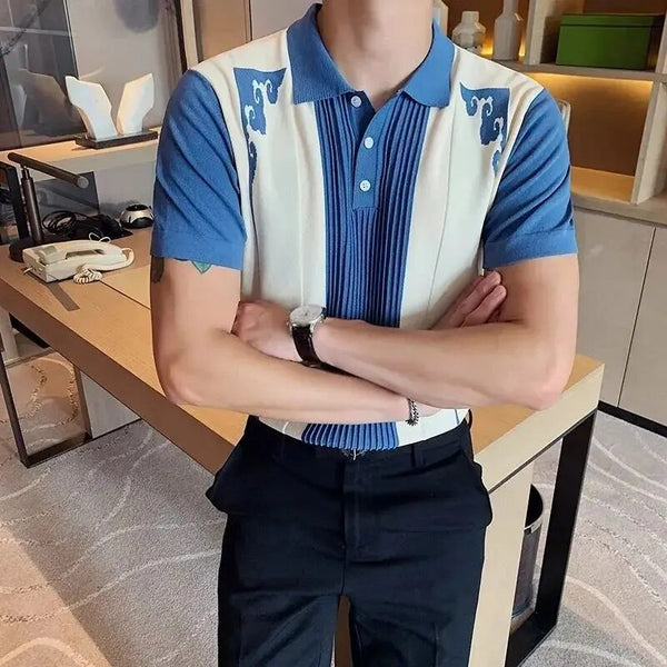 Matthew | Dopasowana koszulka polo z krótkim rękawem
