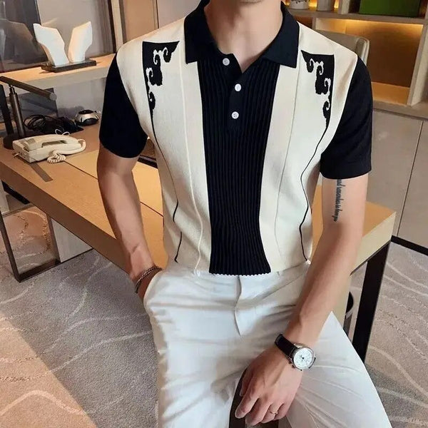 Matthew | Dopasowana koszulka polo z krótkim rękawem