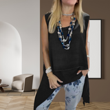 Aubrey | Ärmellos Asymmetrisch Zweiteiliges Set